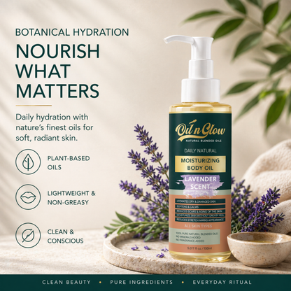 Natural Hydrating & Moisturizing After‑Shower Body Oil | Lightweight with Calming Lavender Scent