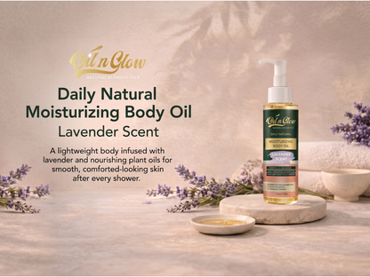 Natural Hydrating & Moisturizing After‑Shower Body Oil | Lightweight with Calming Lavender Scent