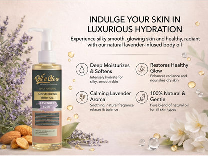 Natural Hydrating & Moisturizing After‑Shower Body Oil | Lightweight with Calming Lavender Scent