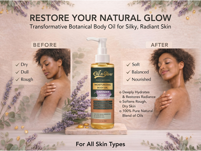 Natural Hydrating & Moisturizing After‑Shower Body Oil | Lightweight with Calming Lavender Scent