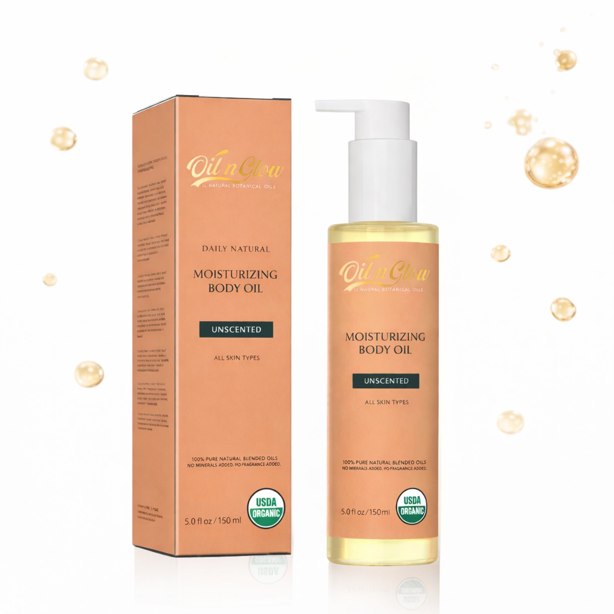 oilnglow body oil unscented clean natural ingredients 