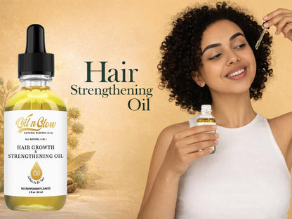 Lightweight 8‑in‑1 natural hair growth oil with rosemary, castor, coconut and jojoba. Supports thicker, fuller hair, reduces breakage and nourishes the scalp.