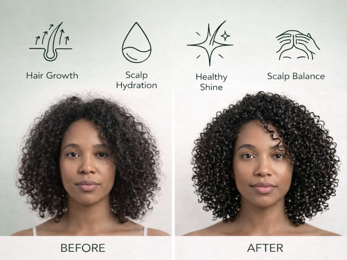 oilnglow Rosemary Oil for Hair Growth – Pre-Wash Hair Oil with Castor, Biotin, Jojoba – Hair Care, Adds Shine, Strengthens Roots, Scalp Treatment | Ideal Gifts for Women