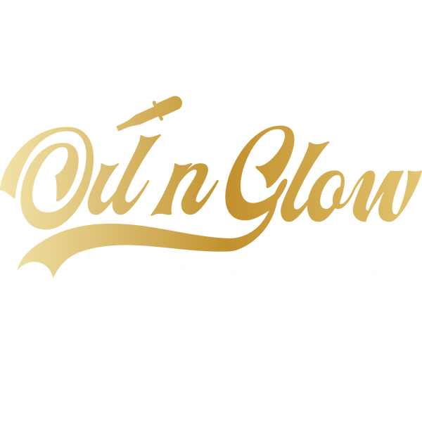 oilnglow blended natural oil logo on a white background 