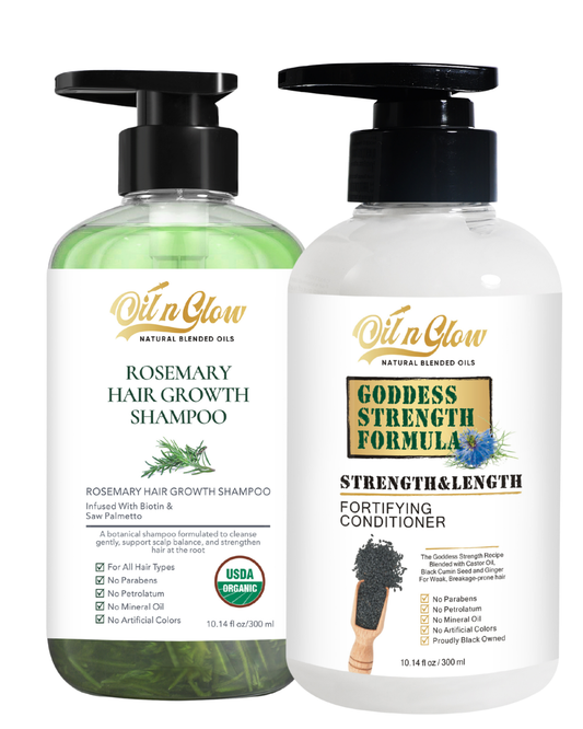 Rosemary Hair Growth Shampoo & Strengthening Conditioner Set
